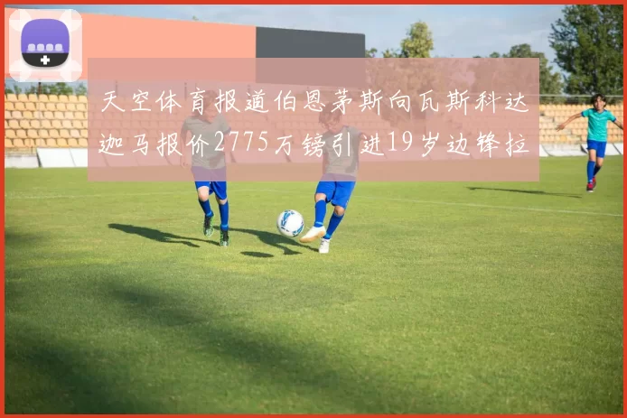天空体育报道伯恩茅斯向瓦斯科达迦马报价2775万镑引进19岁边锋拉扬